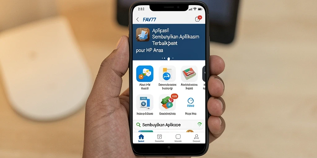 Tampilan antarmuka FAV77 yang sederhana dan fungsional.